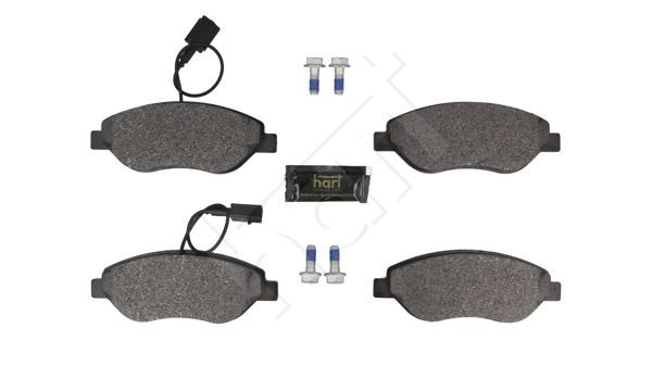 Stabdžių trinkelių rinkinys, diskinis stabdys HART 261 755