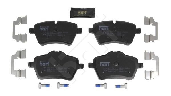 Stabdžių trinkelių rinkinys, diskinis stabdys HART 261 757