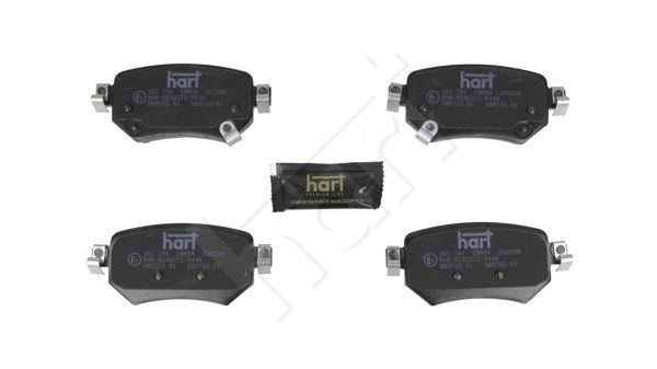 Stabdžių trinkelių rinkinys, diskinis stabdys HART 261 791