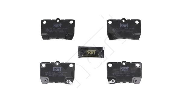 Stabdžių trinkelių rinkinys, diskinis stabdys HART 261 837