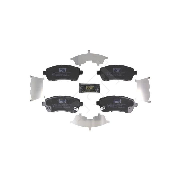 Stabdžių trinkelių rinkinys, diskinis stabdys HART 261 845