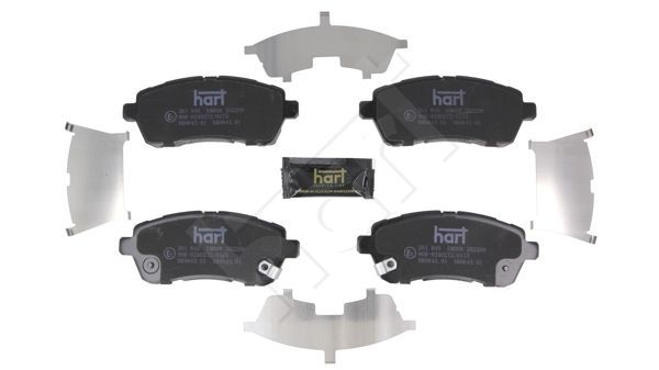 Stabdžių trinkelių rinkinys, diskinis stabdys HART 261 845