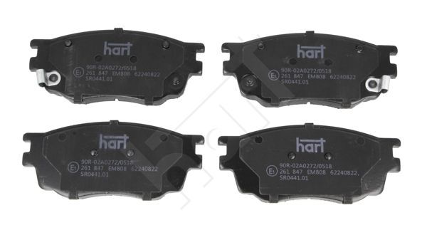 Stabdžių trinkelių rinkinys, diskinis stabdys HART 261 847