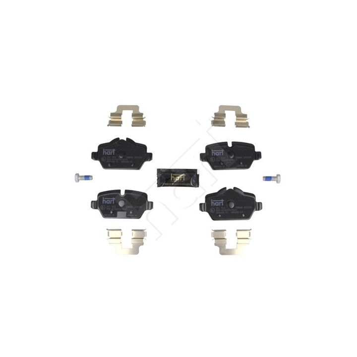 Stabdžių trinkelių rinkinys, diskinis stabdys HART 261 854