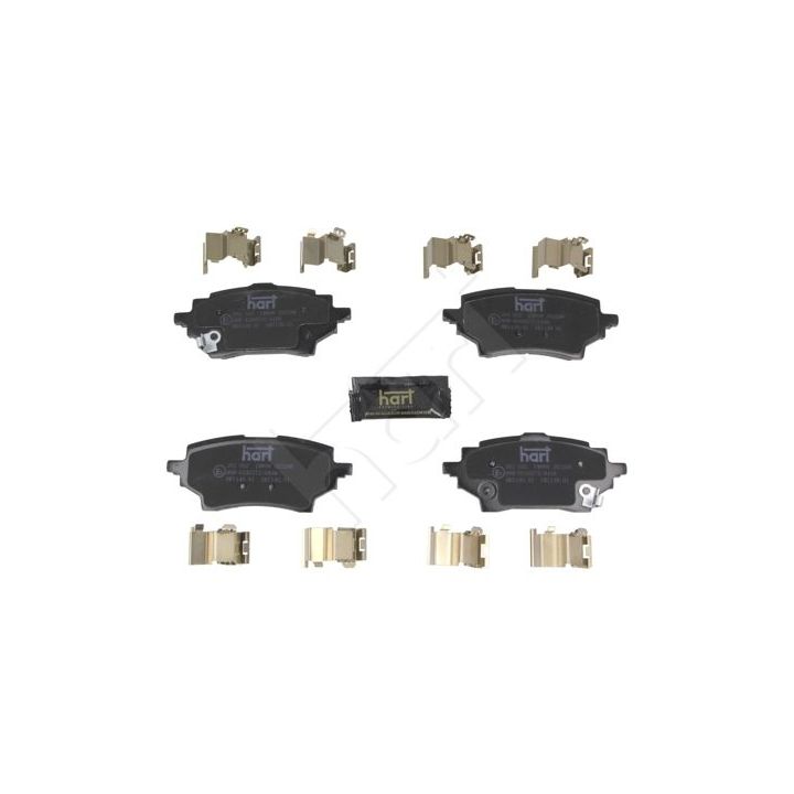 Stabdžių trinkelių rinkinys, diskinis stabdys HART 262 052