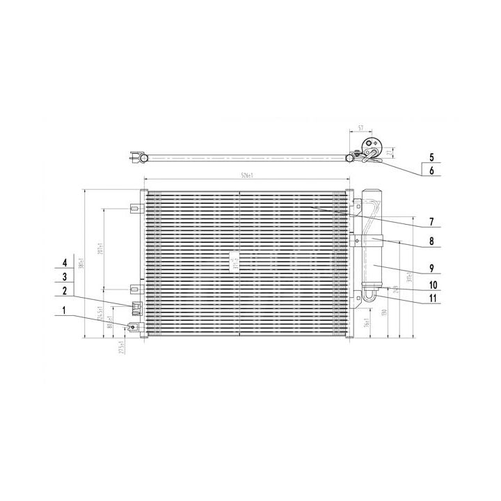 Kondensatorius, oro kondicionierius HART 606 155