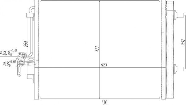 Kondensatorius, oro kondicionierius HART 608 055