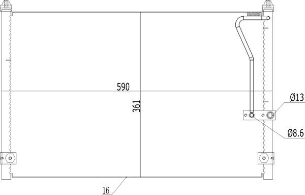 Kondensatorius, oro kondicionierius HART 614 486