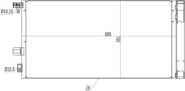 Kondensatorius, oro kondicionierius HART 614 504