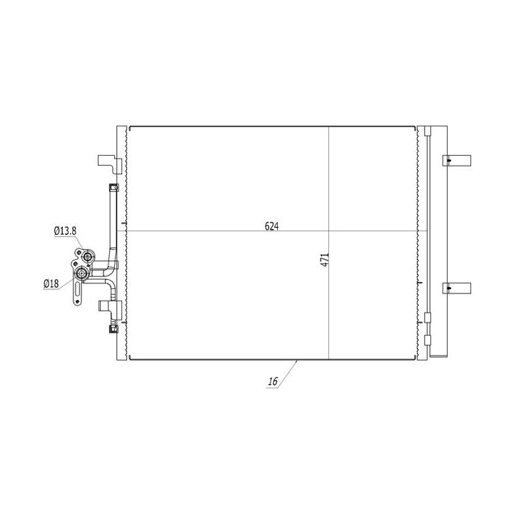 Kondensatorius, oro kondicionierius HART 614 540