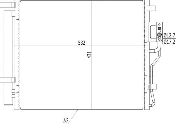 Kondensatorius, oro kondicionierius HART 614 573