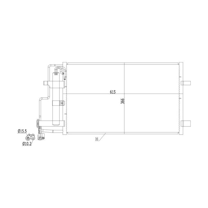 Kondensatorius, oro kondicionierius HART 619 538