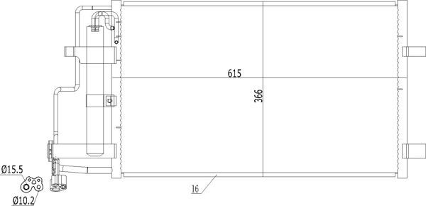 Kondensatorius, oro kondicionierius HART 619 538