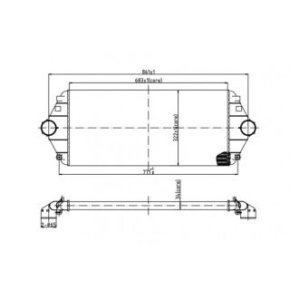 Tarpinis suslėgto oro aušintuvas, kompresorius HART 603 898