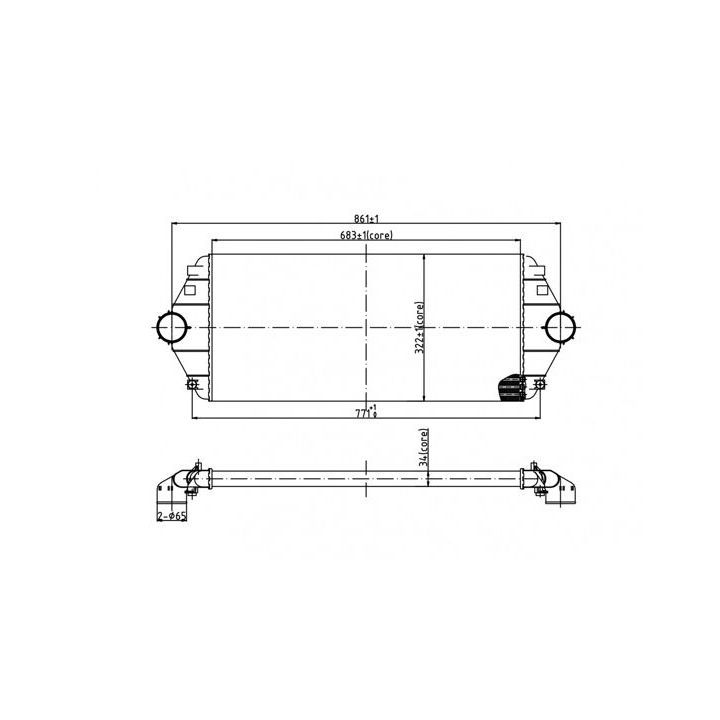 Tarpinis suslėgto oro aušintuvas, kompresorius HART 603 898