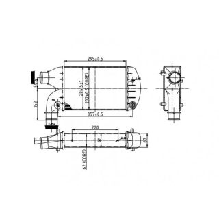 Tarpinis suslėgto oro aušintuvas, kompresorius HART 604 102