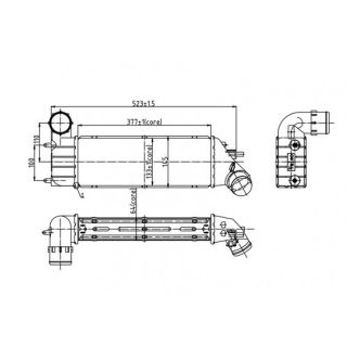 Tarpinis suslėgto oro aušintuvas, kompresorius HART 605 664