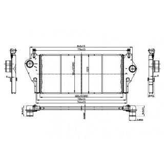 Tarpinis suslėgto oro aušintuvas, kompresorius HART 607 413