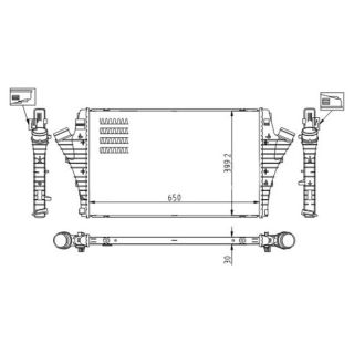 Tarpinis suslėgto oro aušintuvas, kompresorius HART 612 524