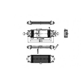 Tarpinis suslėgto oro aušintuvas, kompresorius HART 612 532