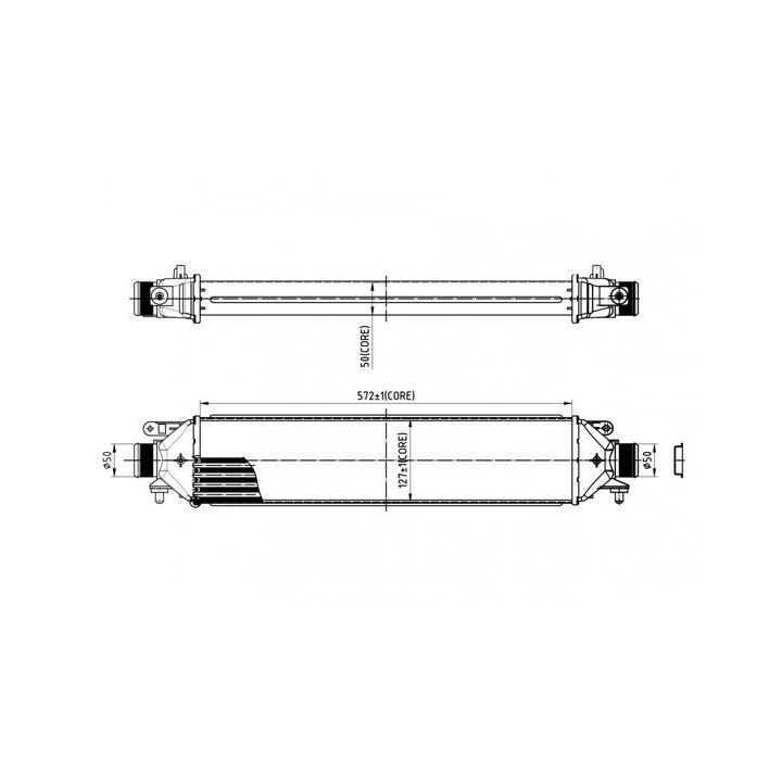 Tarpinis suslėgto oro aušintuvas, kompresorius HART 612 720
