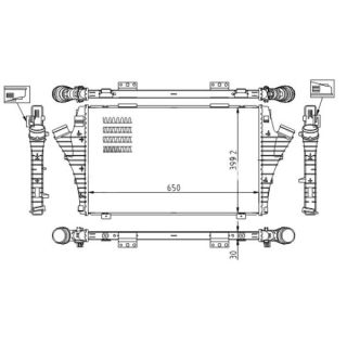 Tarpinis suslėgto oro aušintuvas, kompresorius HART 612 725