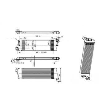 Tarpinis suslėgto oro aušintuvas, kompresorius HART 612 726
