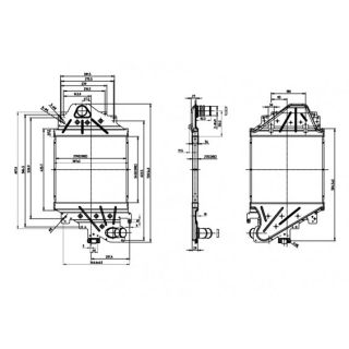 Tarpinis suslėgto oro aušintuvas, kompresorius HART 612 727