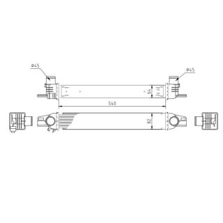 Tarpinis suslėgto oro aušintuvas, kompresorius HART 613 038