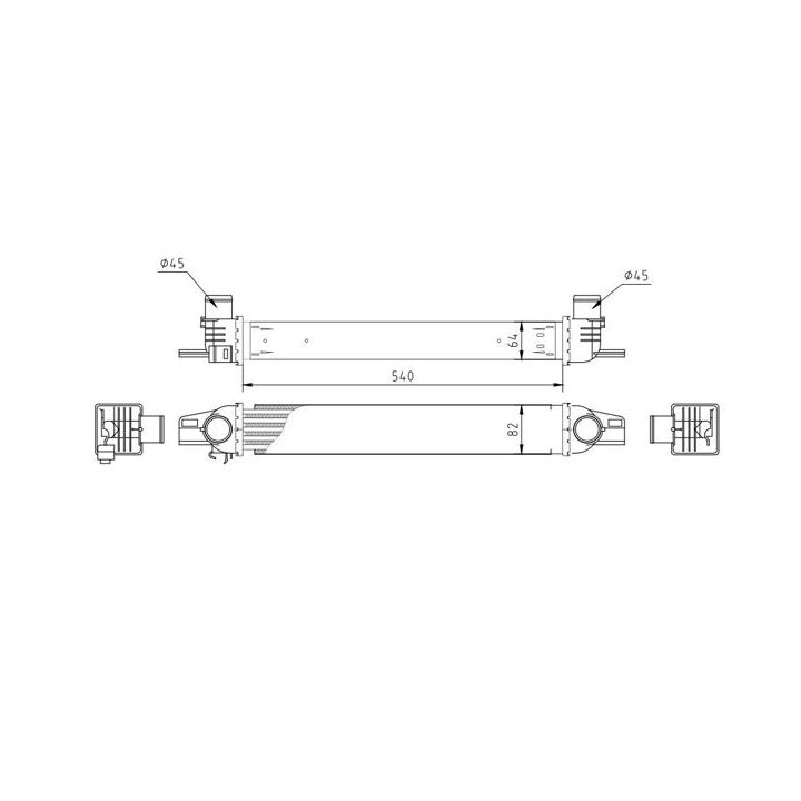 Tarpinis suslėgto oro aušintuvas, kompresorius HART 613 038