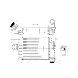 Tarpinis suslėgto oro aušintuvas, kompresorius HART 613 787