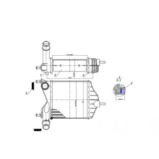 Tarpinis suslėgto oro aušintuvas, kompresorius HART 614 018