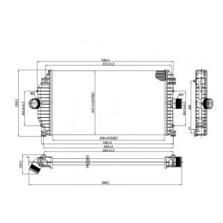 Tarpinis suslėgto oro aušintuvas, kompresorius HART 614 020