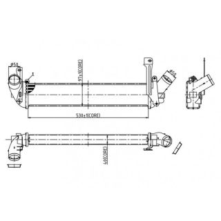 Tarpinis suslėgto oro aušintuvas, kompresorius HART 614 066