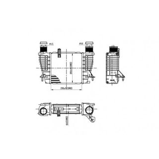 Tarpinis suslėgto oro aušintuvas, kompresorius HART 614 075