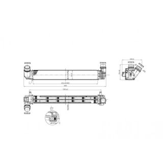 Tarpinis suslėgto oro aušintuvas, kompresorius HART 614 076