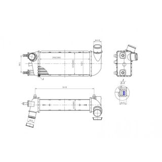 Tarpinis suslėgto oro aušintuvas, kompresorius HART 614 197