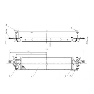 Tarpinis suslėgto oro aušintuvas, kompresorius HART 614 199