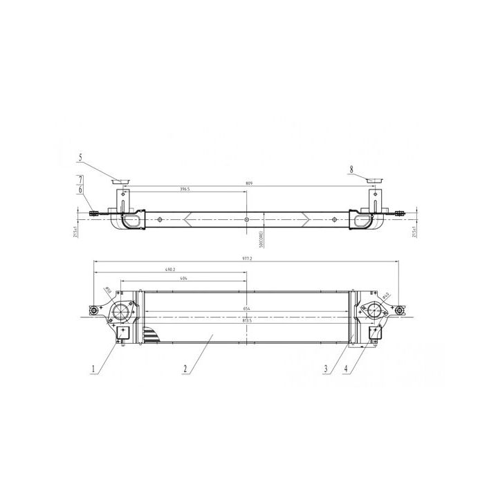 Tarpinis suslėgto oro aušintuvas, kompresorius HART 614 199