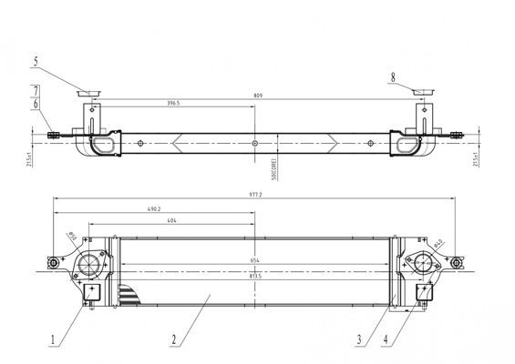 Tarpinis suslėgto oro aušintuvas, kompresorius HART 614 199