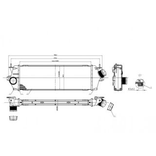 Tarpinis suslėgto oro aušintuvas, kompresorius HART 614 229