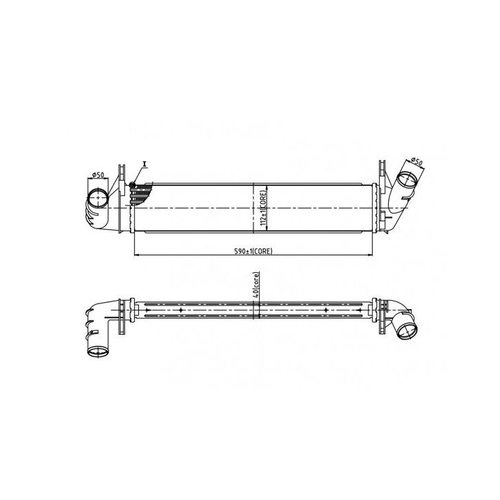 Tarpinis suslėgto oro aušintuvas, kompresorius HART 614 232