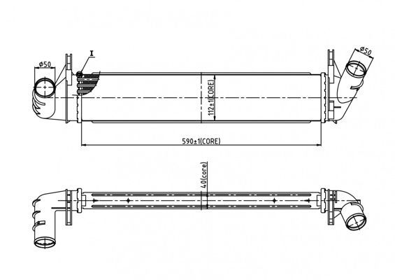 Tarpinis suslėgto oro aušintuvas, kompresorius HART 614 232
