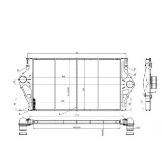 Tarpinis suslėgto oro aušintuvas, kompresorius HART 616 458