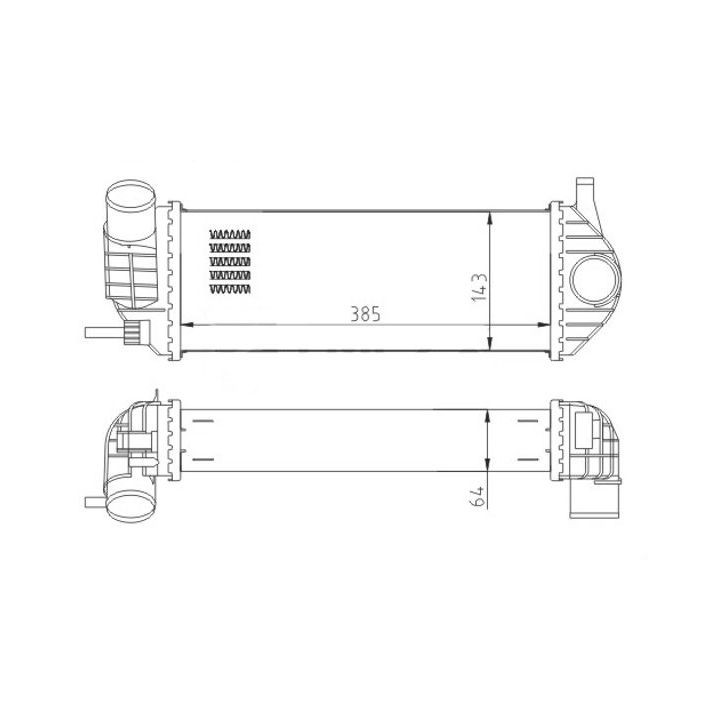 Tarpinis suslėgto oro aušintuvas, kompresorius HART 616 644