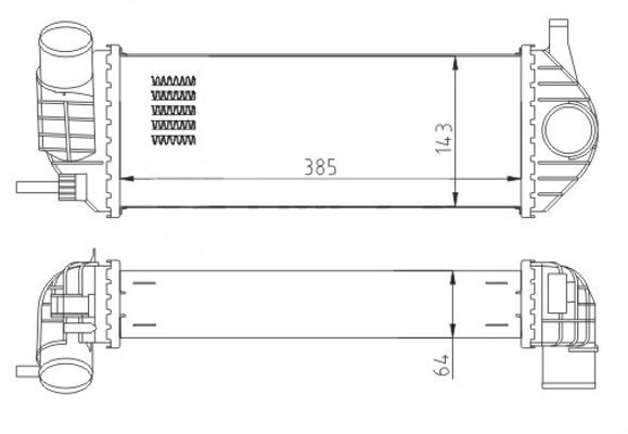 Tarpinis suslėgto oro aušintuvas, kompresorius HART 616 644