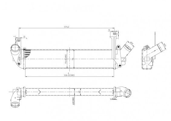 Tarpinis suslėgto oro aušintuvas, kompresorius HART 618 690