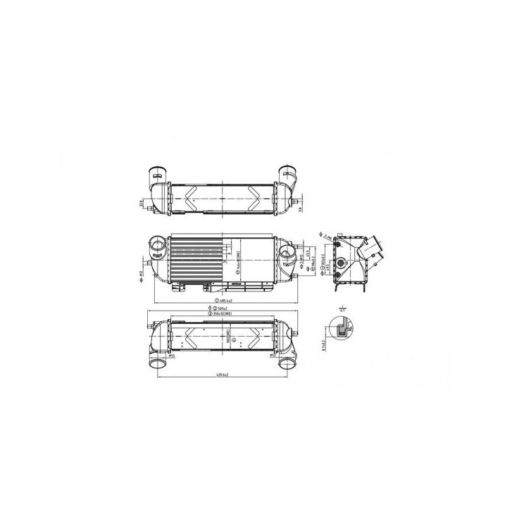 Tarpinis suslėgto oro aušintuvas, kompresorius HART 620 327