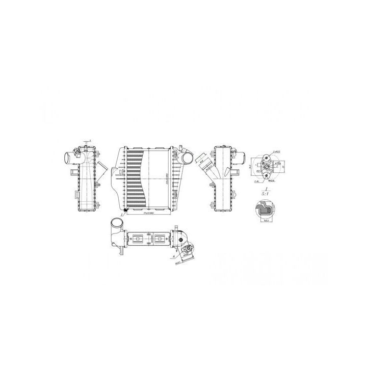 Tarpinis suslėgto oro aušintuvas, kompresorius HART 620 801