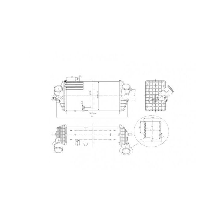 Tarpinis suslėgto oro aušintuvas, kompresorius HART 621 266